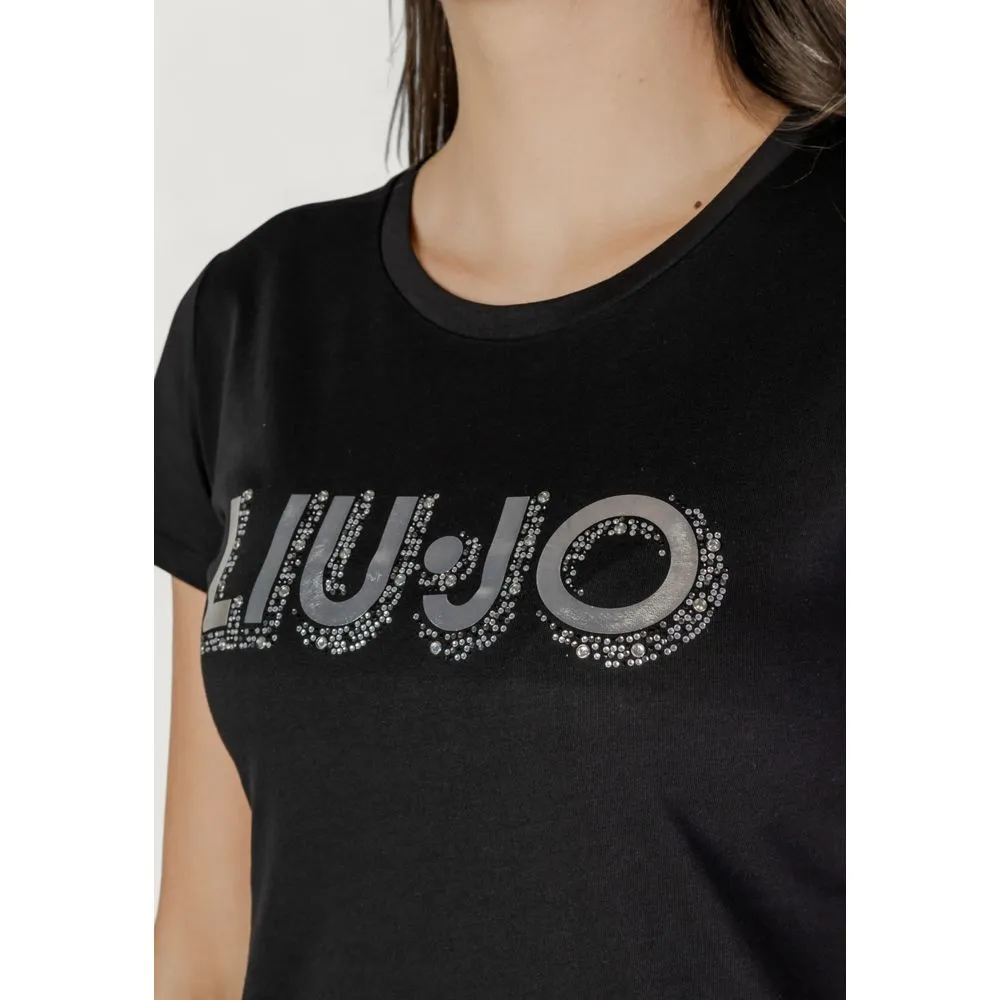 Black Cotton Tops & T-Shirt