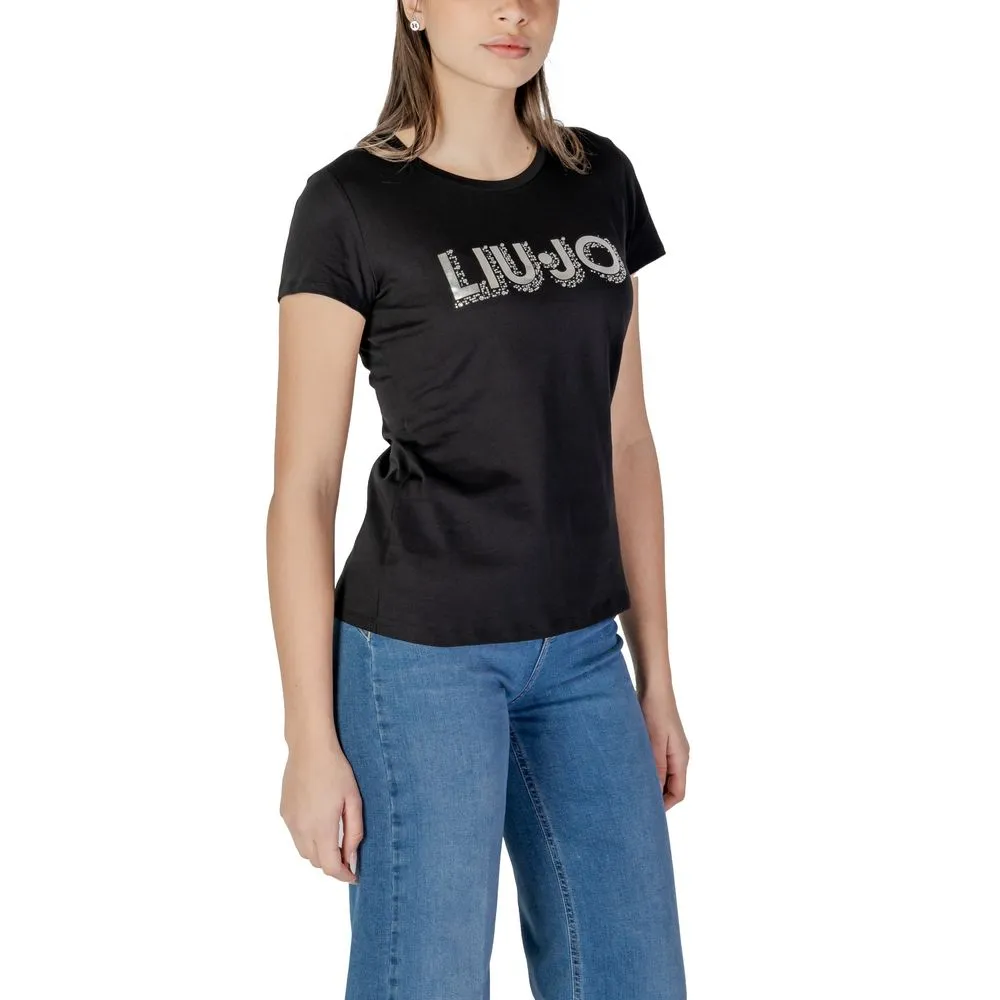 Black Cotton Tops & T-Shirt