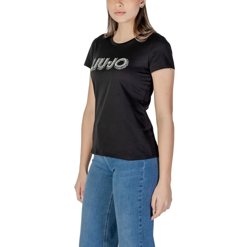 Black Cotton Tops & T-Shirt
