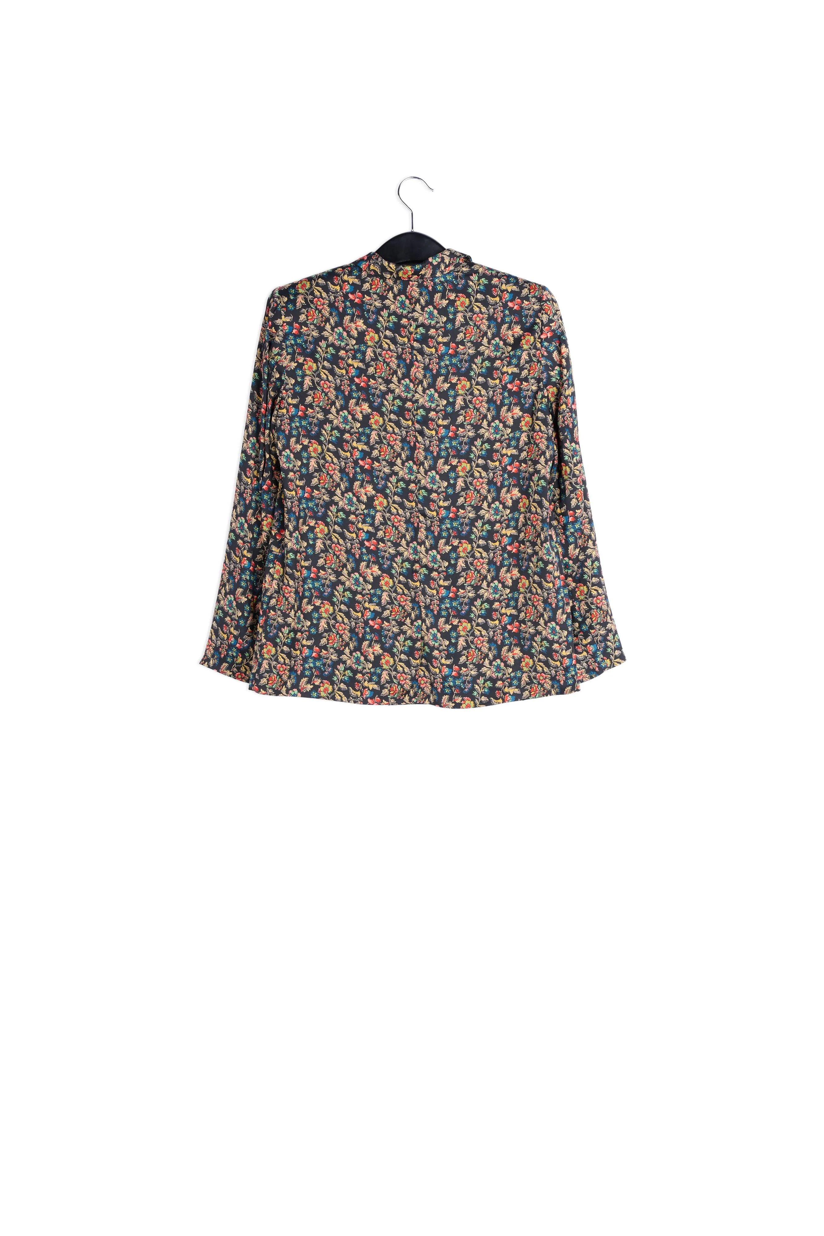 Black printed blazer
