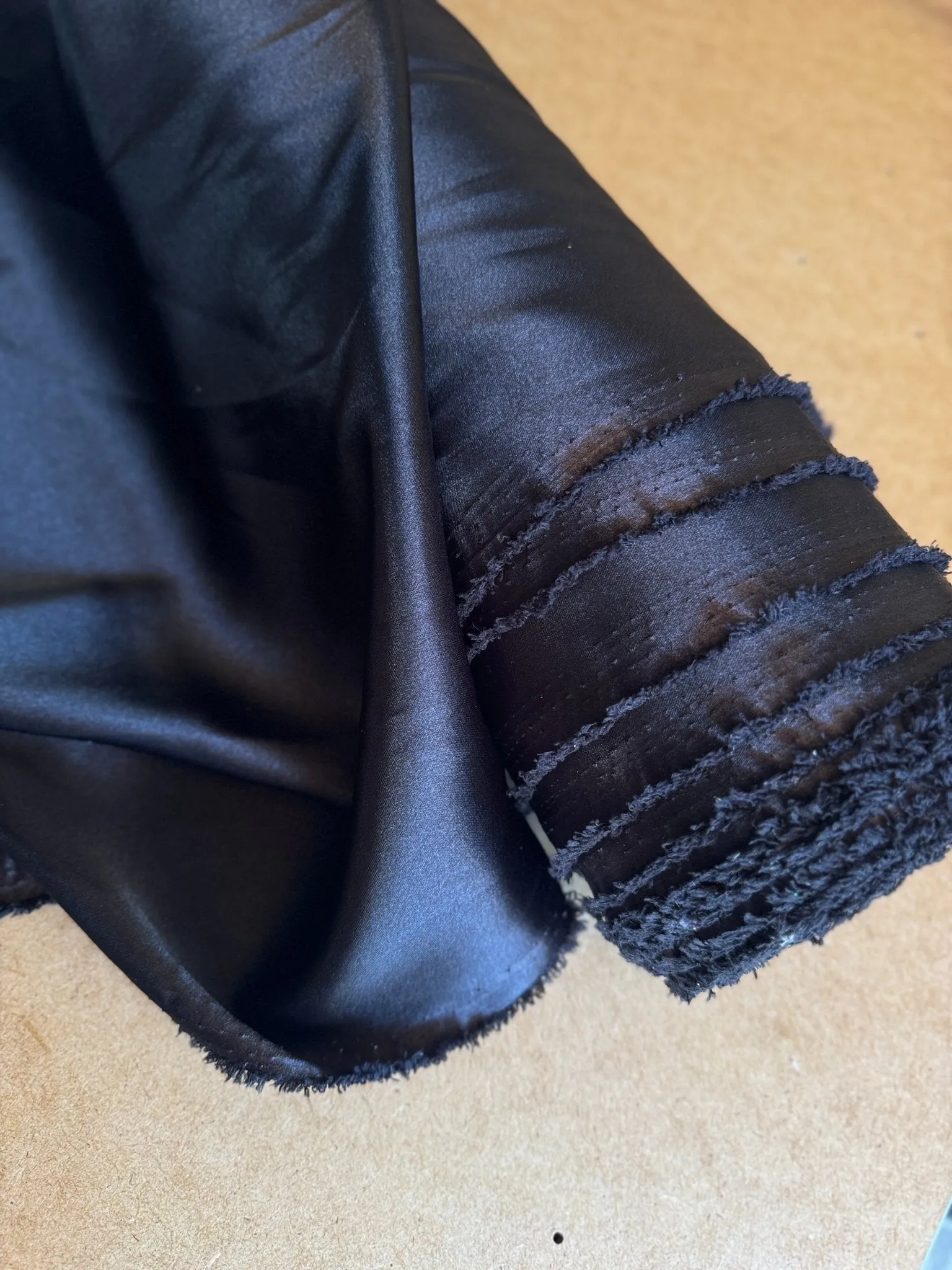 Black Satin Fabric