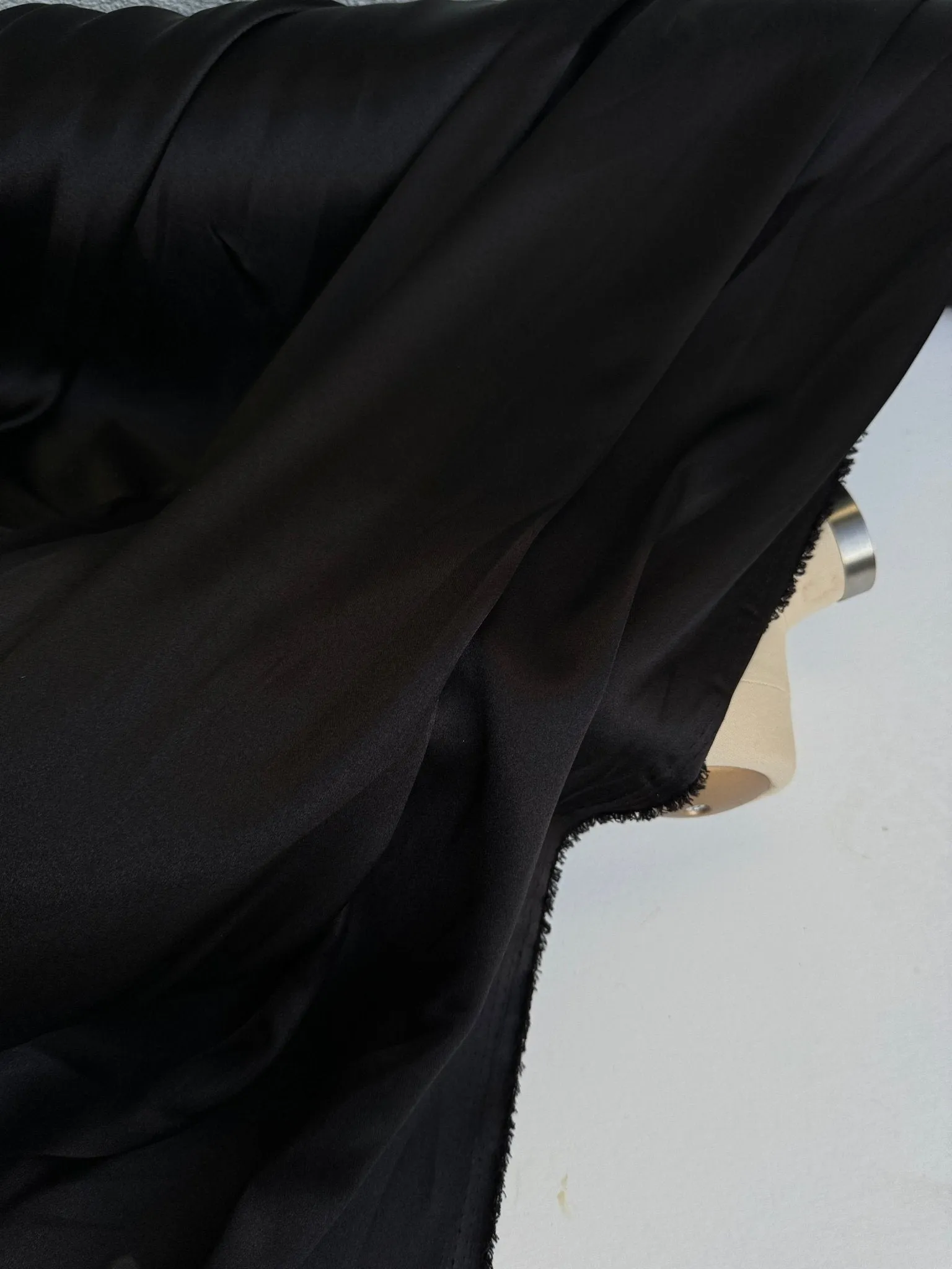 Black Satin Fabric