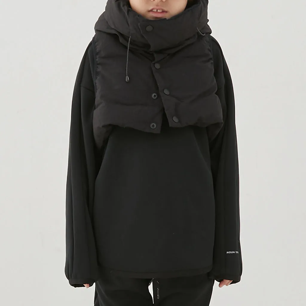 Black separate down jacket