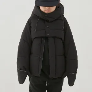 Black separate down jacket