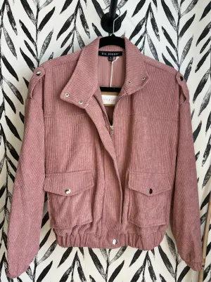 Blu pepper Corduroy Short Jacket