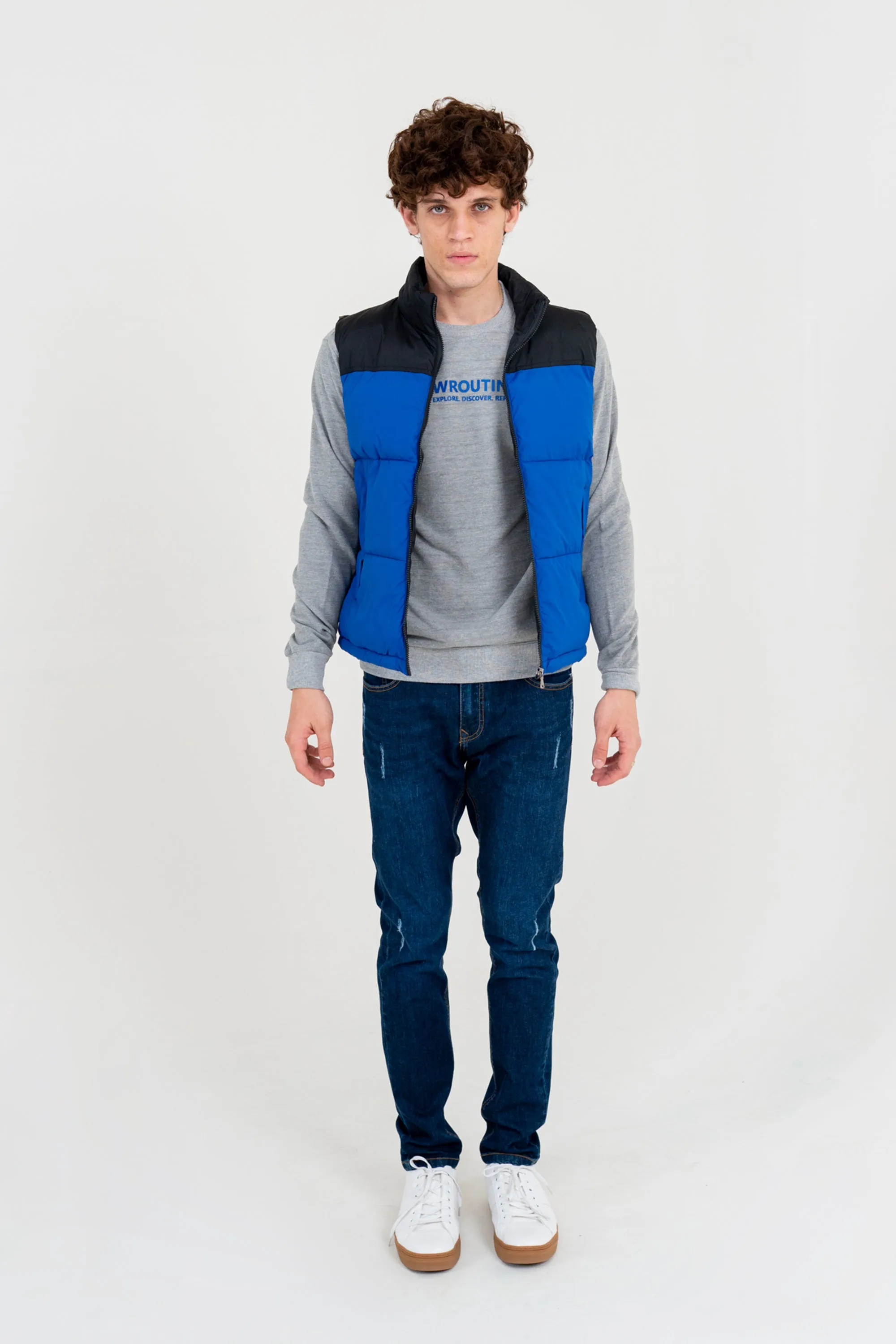 Blue Down Gilet