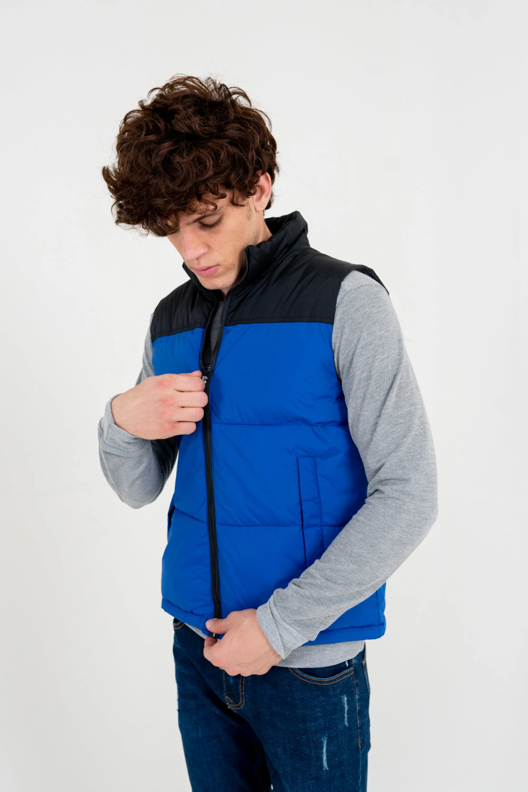 Blue Down Gilet