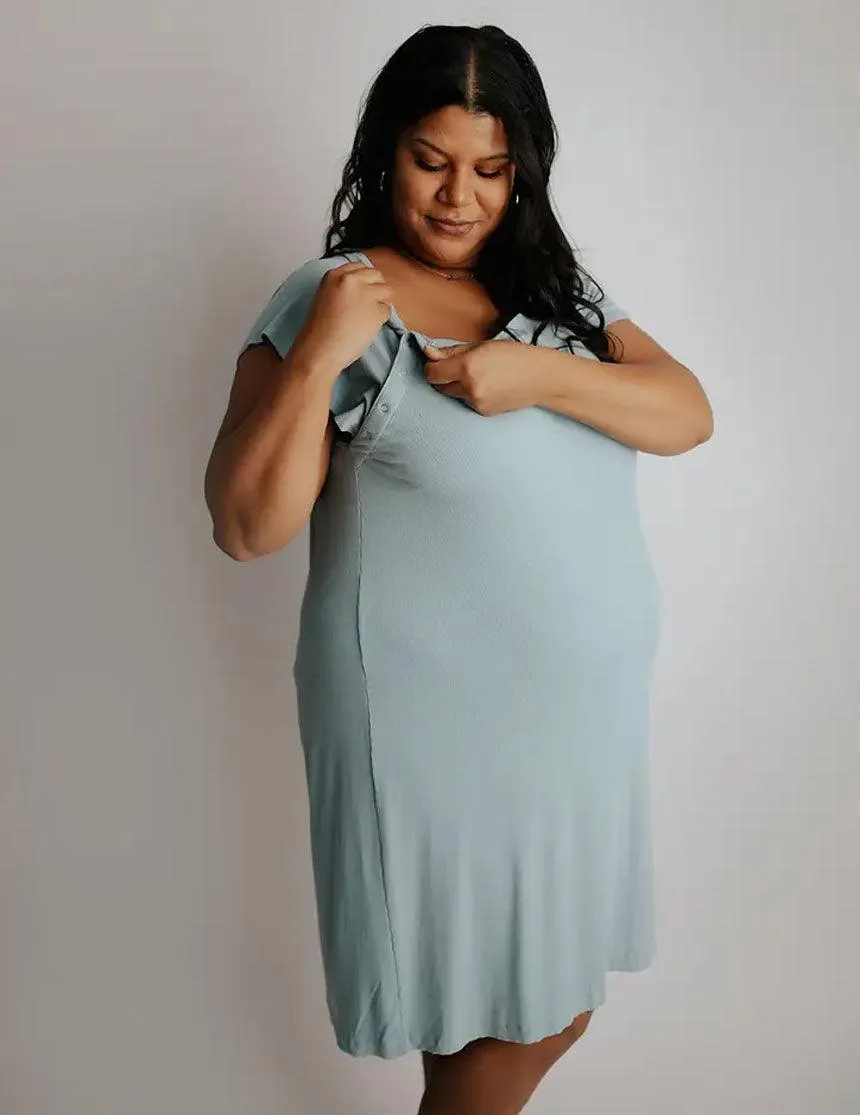 Bluebird Mommy Labor and Delivery Gown