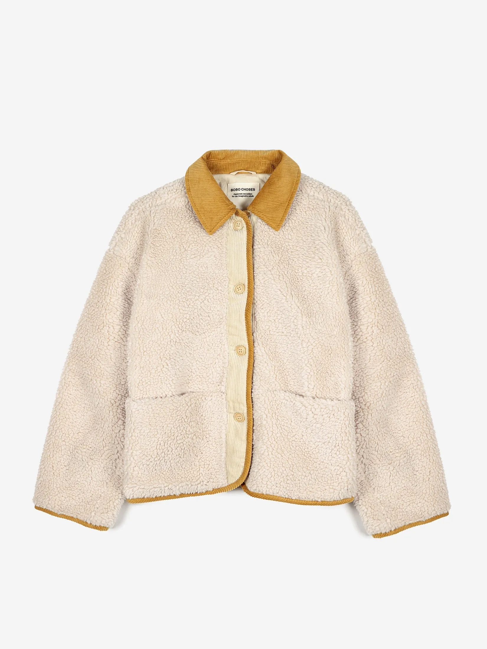 Bobo Choses White shades shearling jacket