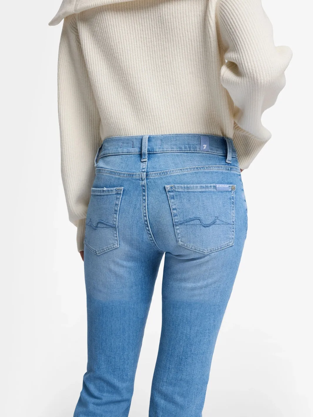 BOOTCUT BLOOM Lys Blå