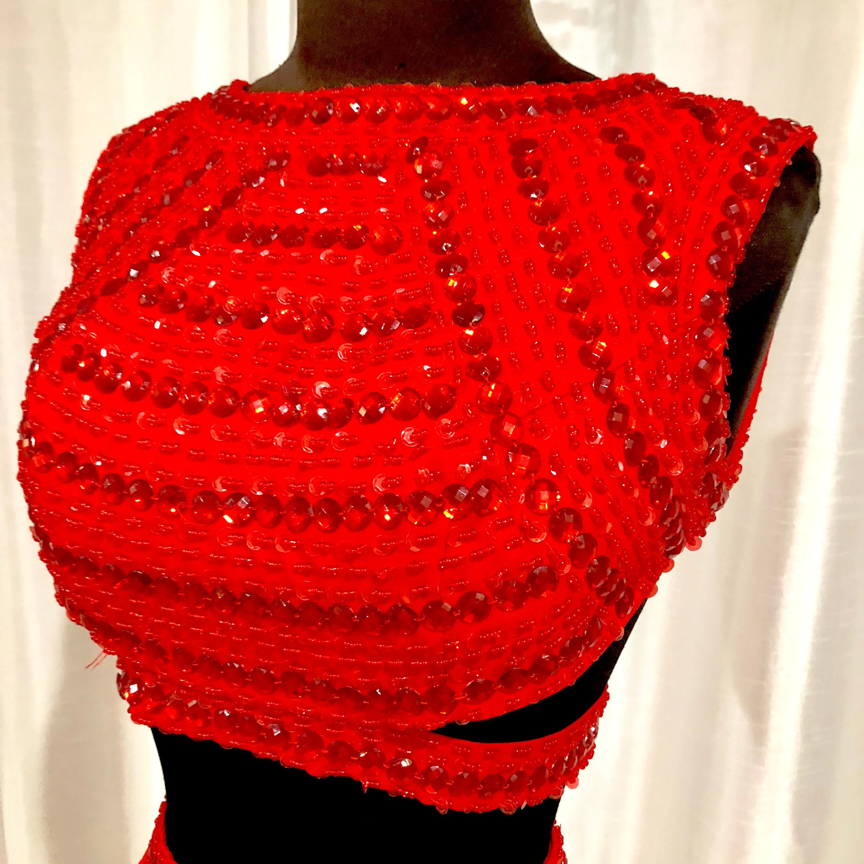 BOUTIQUE Short Red Cap Sleeve Two Piece Size 2/4