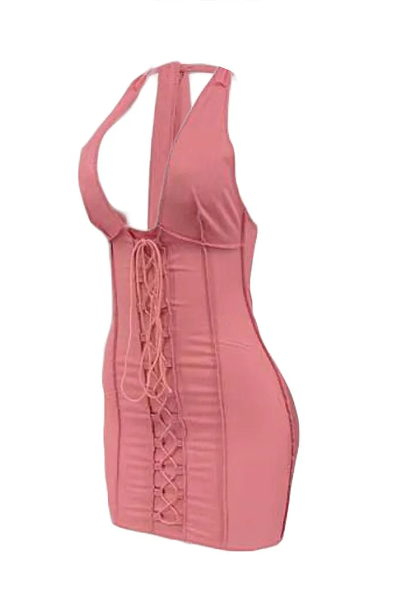 BR3194 Halter Mini Dress