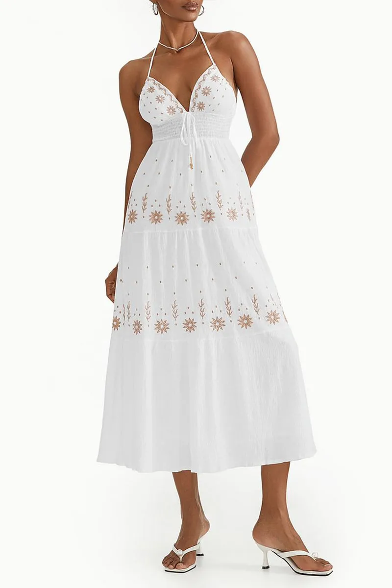 BR3196 Halter Cami Sundress