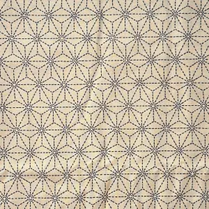 Broken Asanoha Cream - Cotton Print Fabric - $30 Per Metre