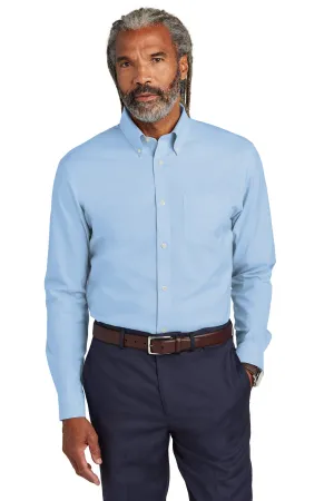 Brooks Brothers Tall Wrinkle-Free Stretch Pinpoint Shirt TBB18000 Newport Blue Tall
