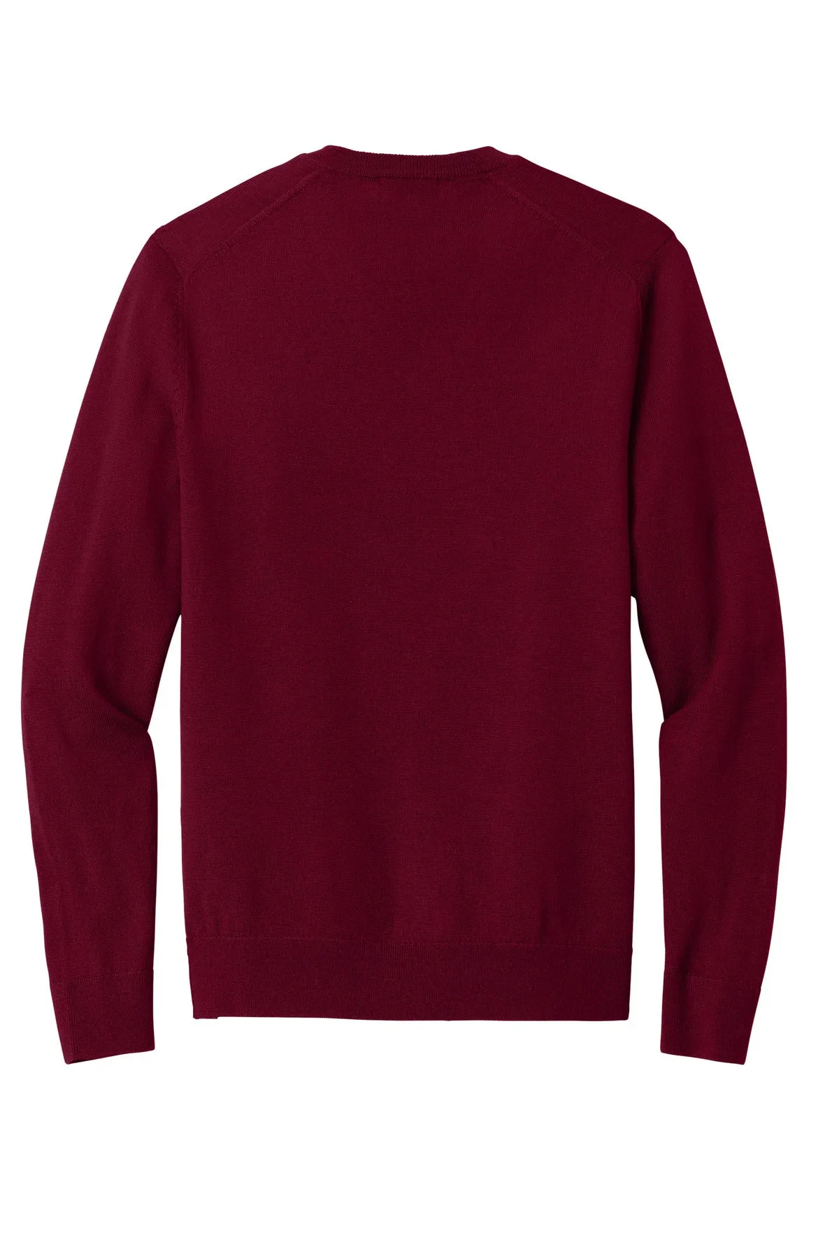 Brooks Brothers Washable Merino V-Neck Sweater BB18410 Vintage Port
