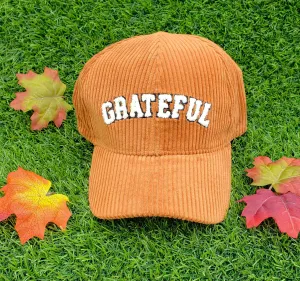 Brown Grateful Corduroy Cap