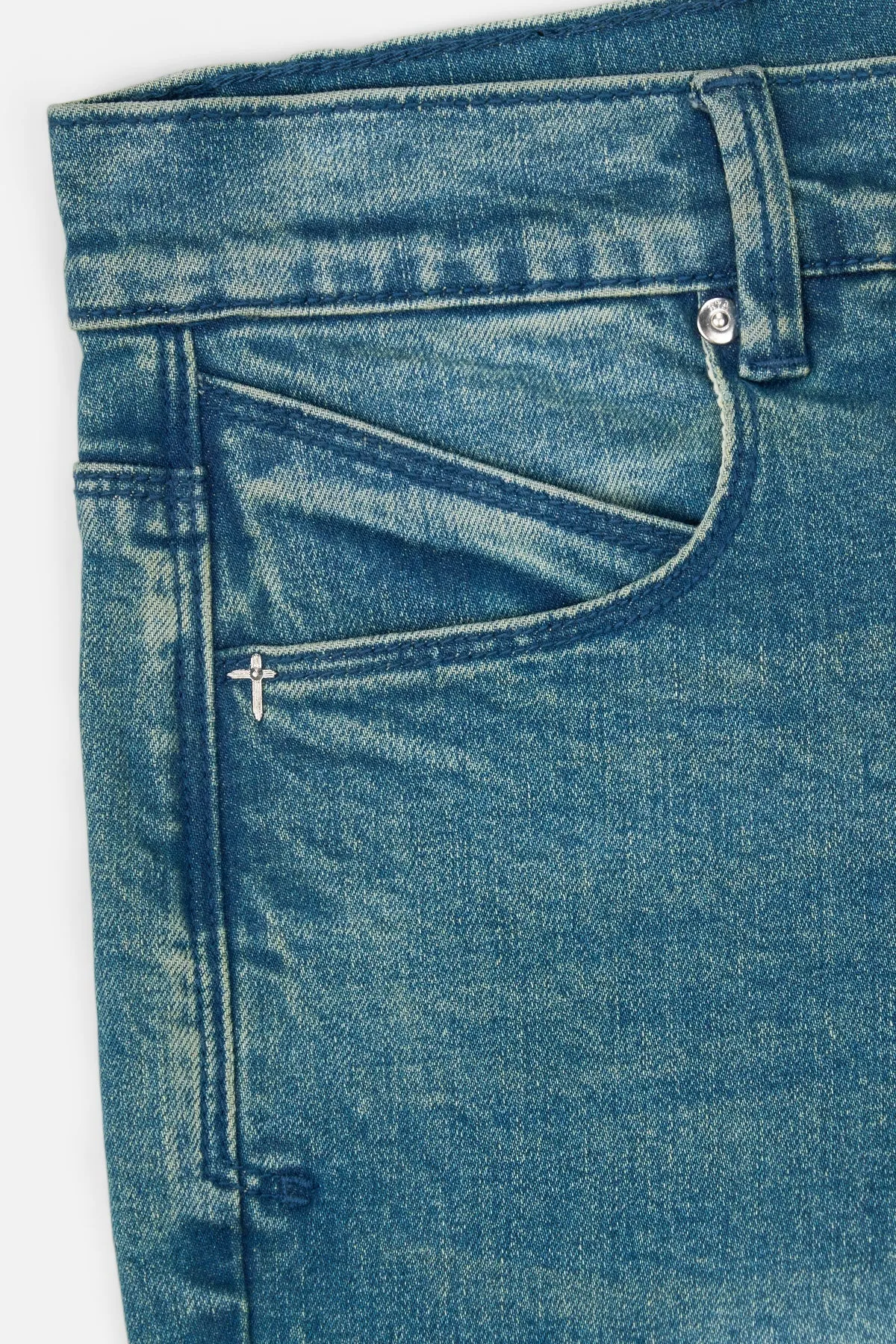 Bryant - Blue Distressed Snake