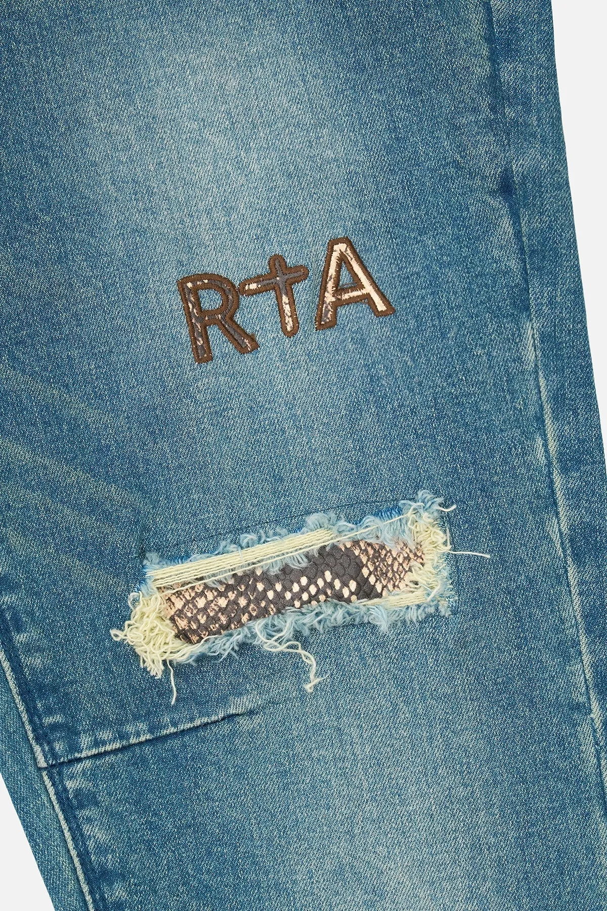 Bryant - Blue Distressed Snake