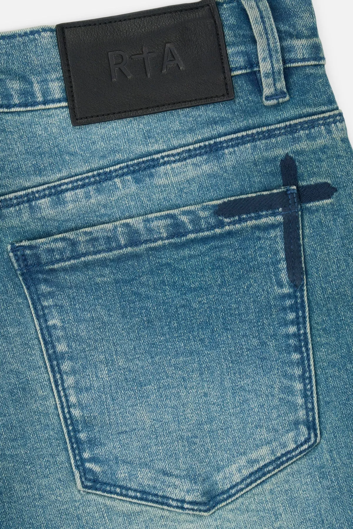 Bryant - Blue Distressed Snake