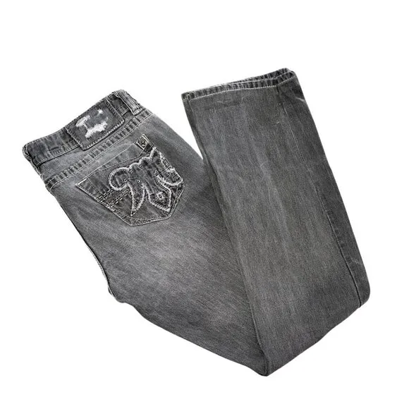 Buckle Sardinia Bootcut Gray Jeans Women Size 30x34