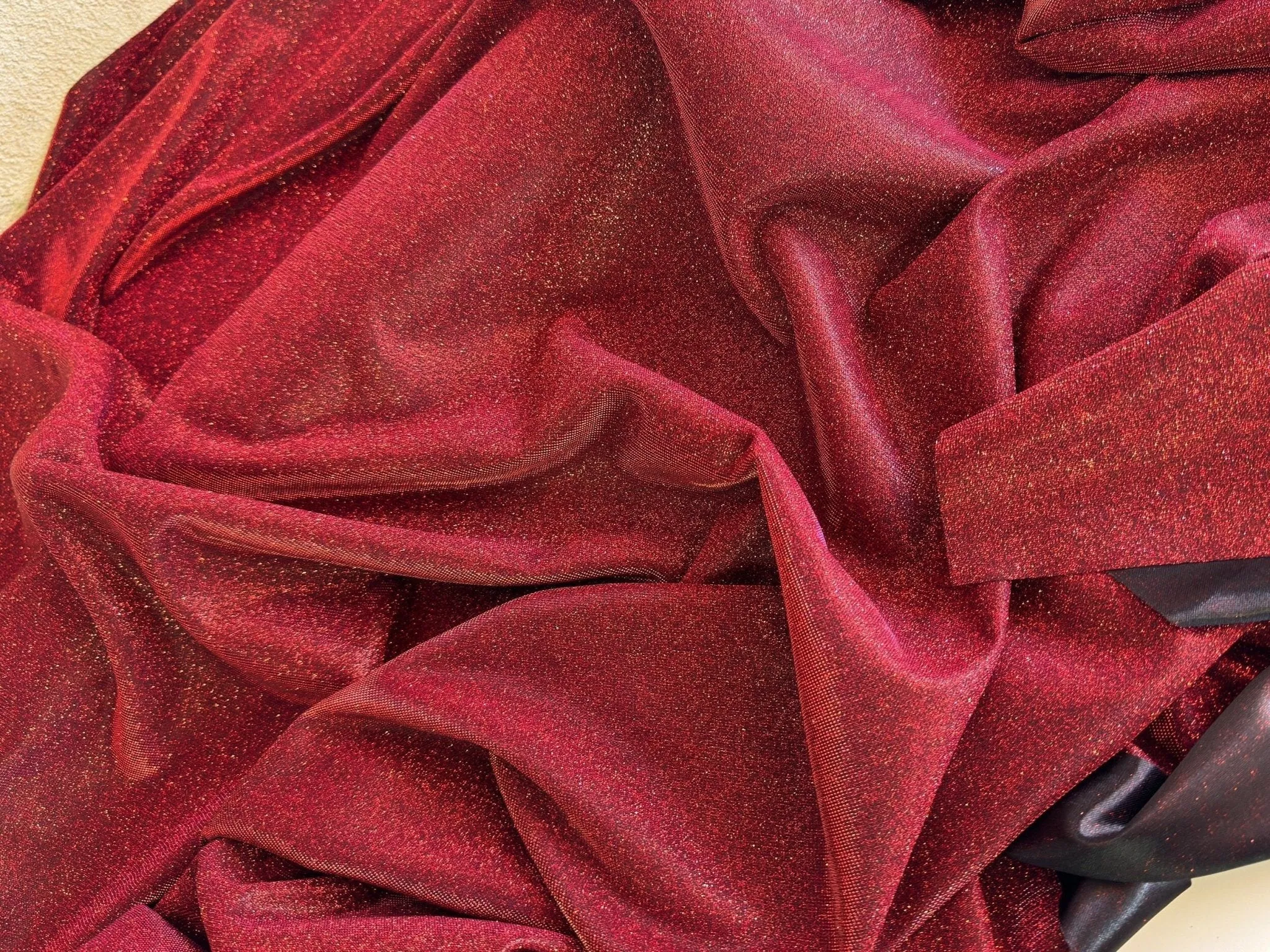 Burgundy Lurex Fabric