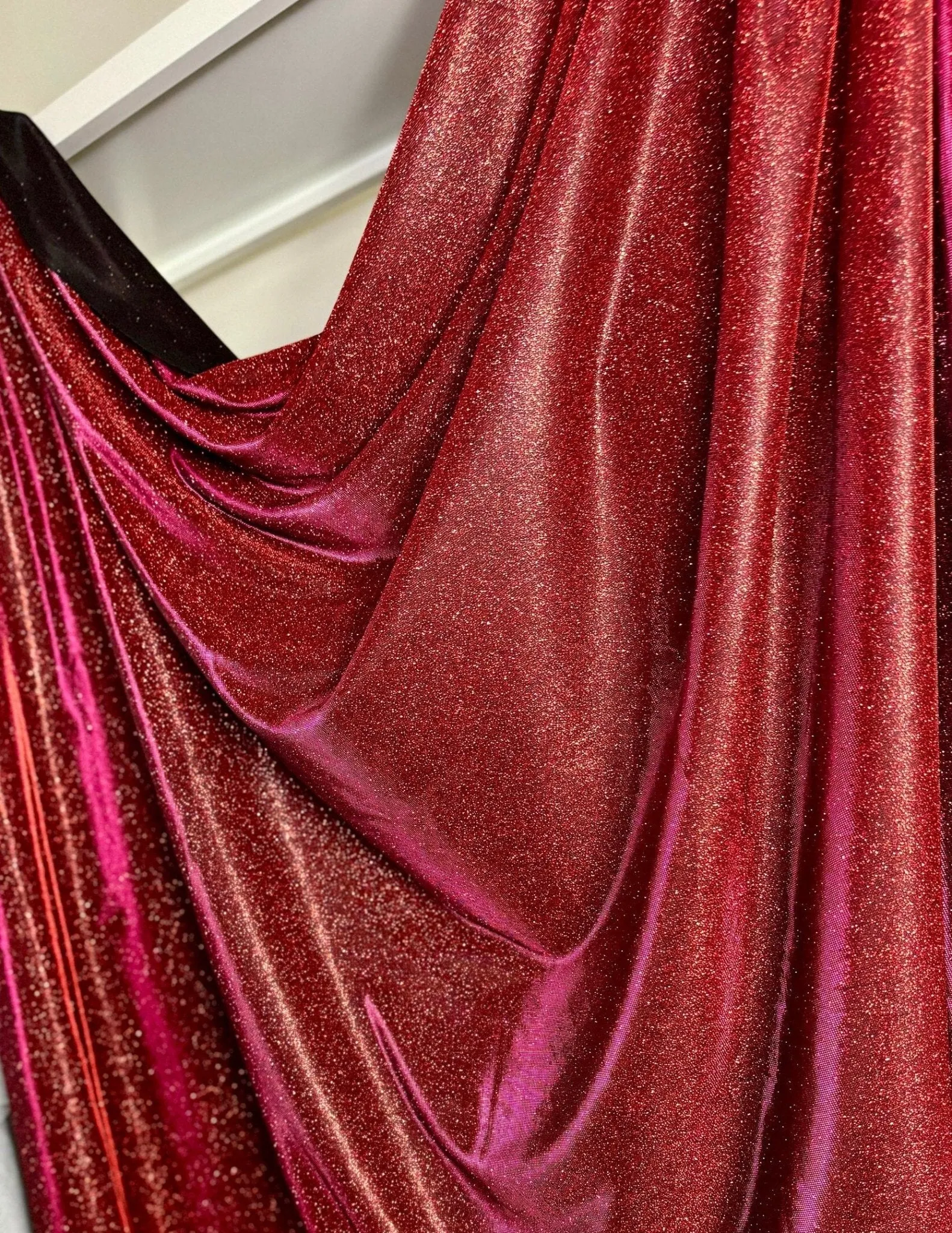 Burgundy Lurex Fabric