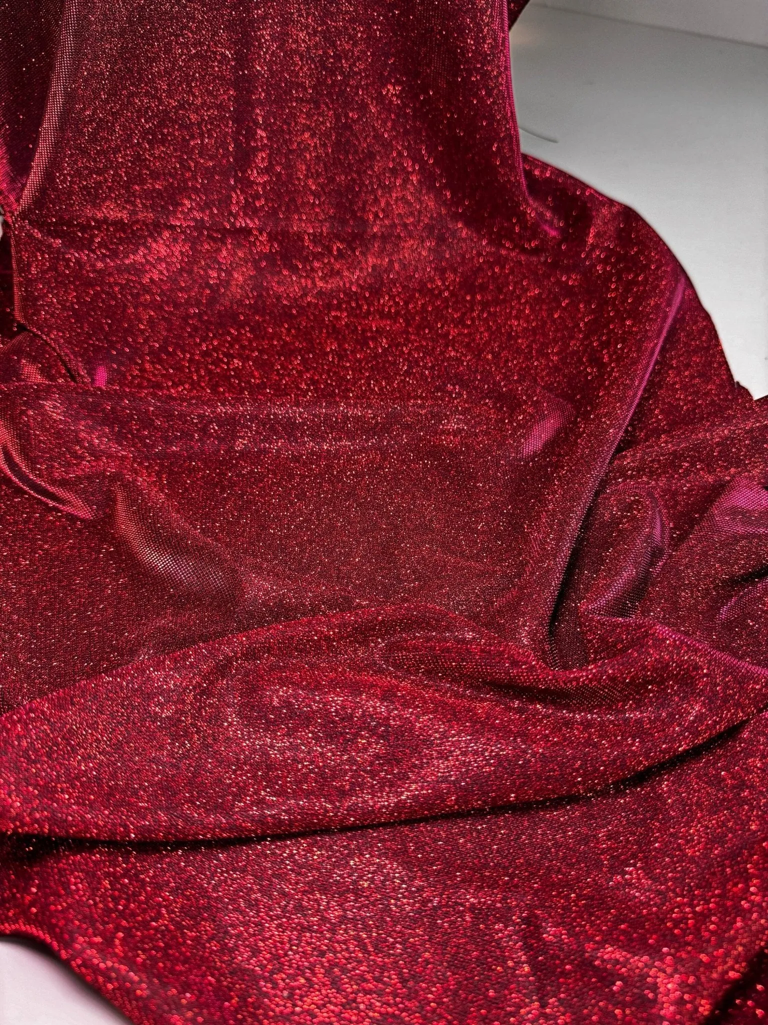 Burgundy Lurex Fabric