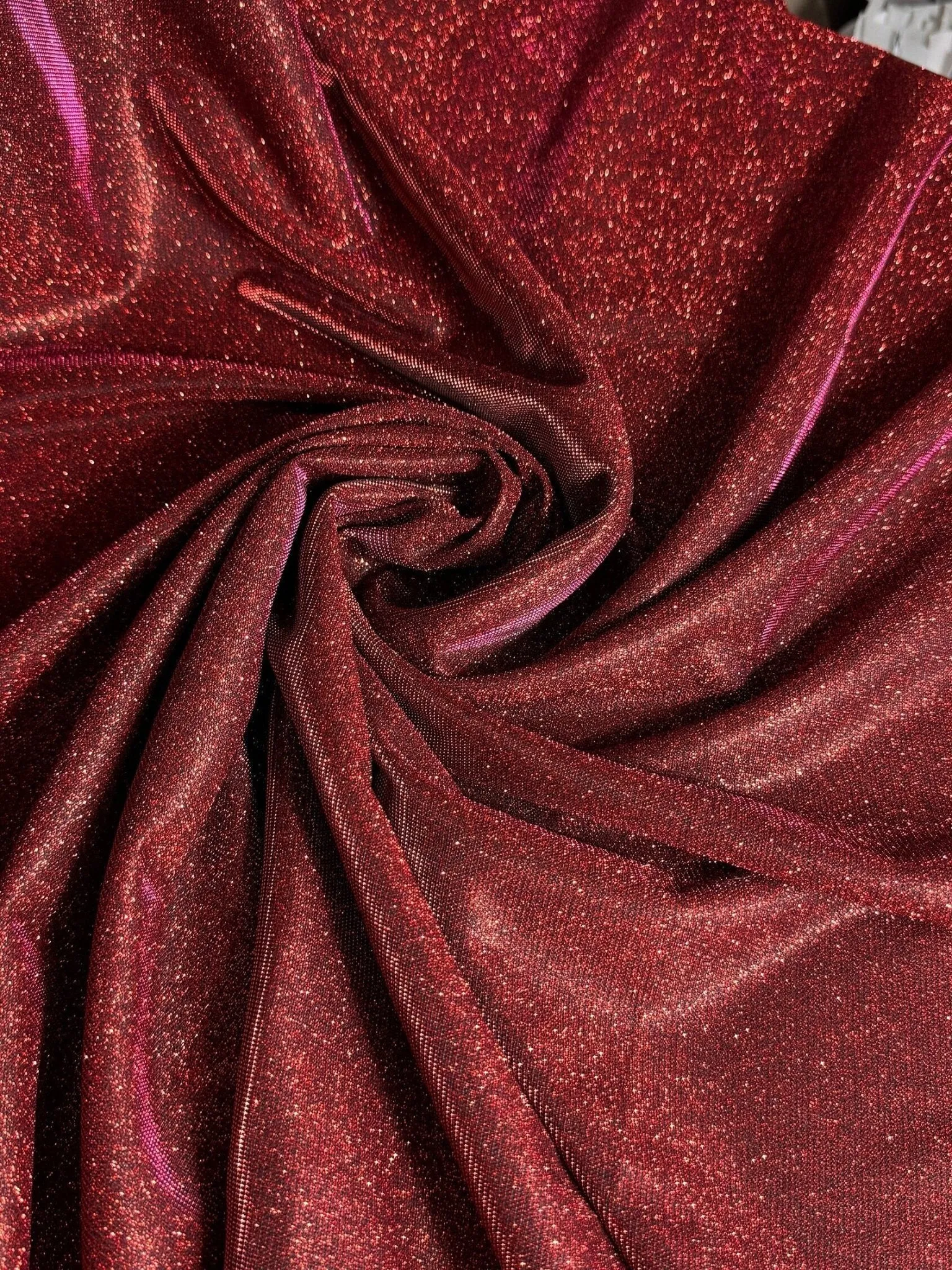 Burgundy Lurex Fabric