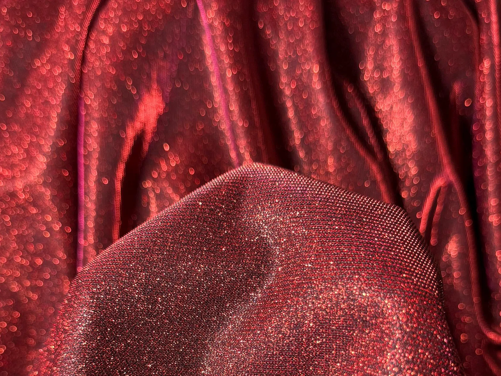 Burgundy Lurex Fabric