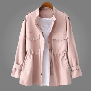 Calista™ | Stylish Zip-up Drawstring Jacket