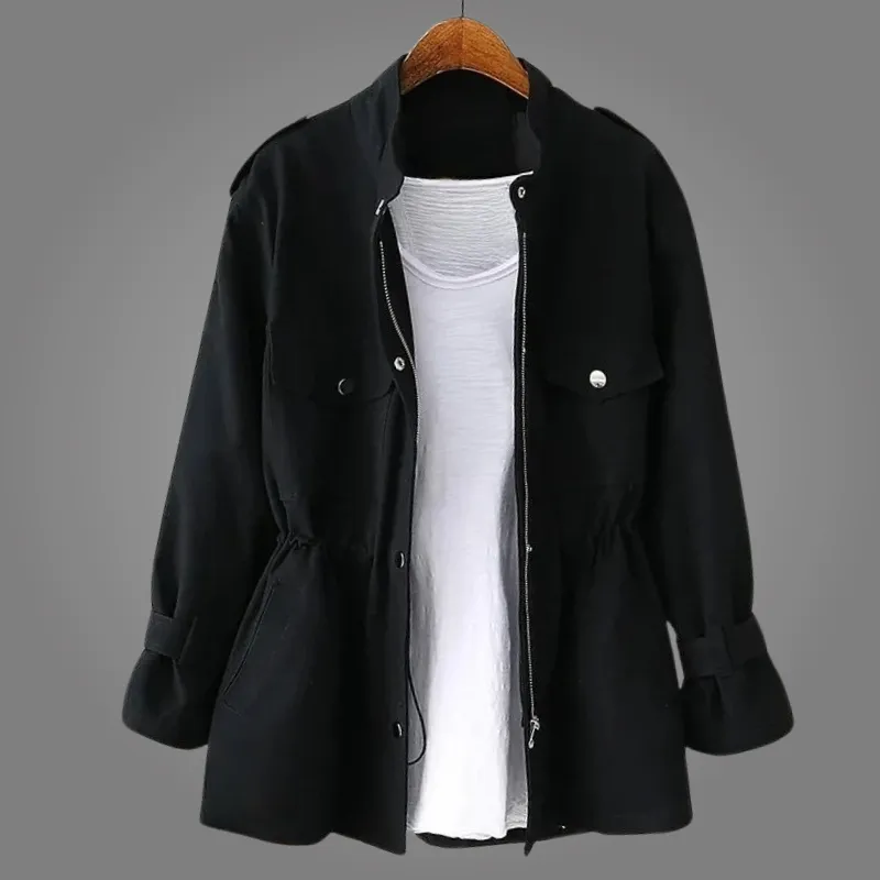Calista™ | Stylish Zip-up Drawstring Jacket