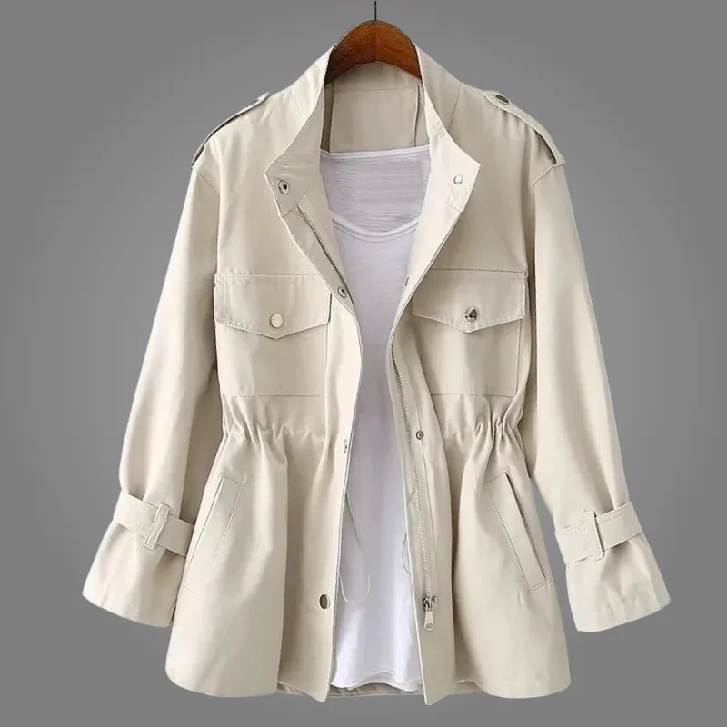 Calista™ | Stylish Zip-up Drawstring Jacket