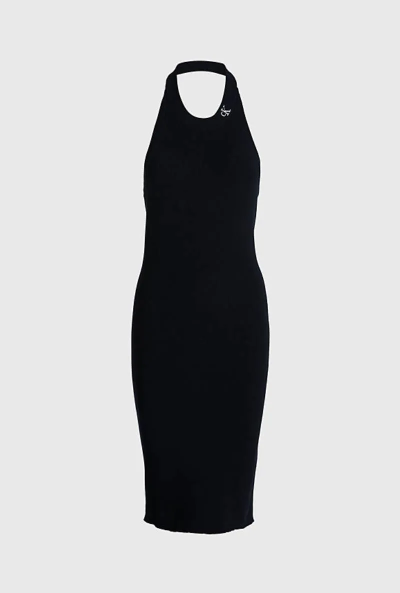 CALVIN KLEIN HALTER NECK DRESS