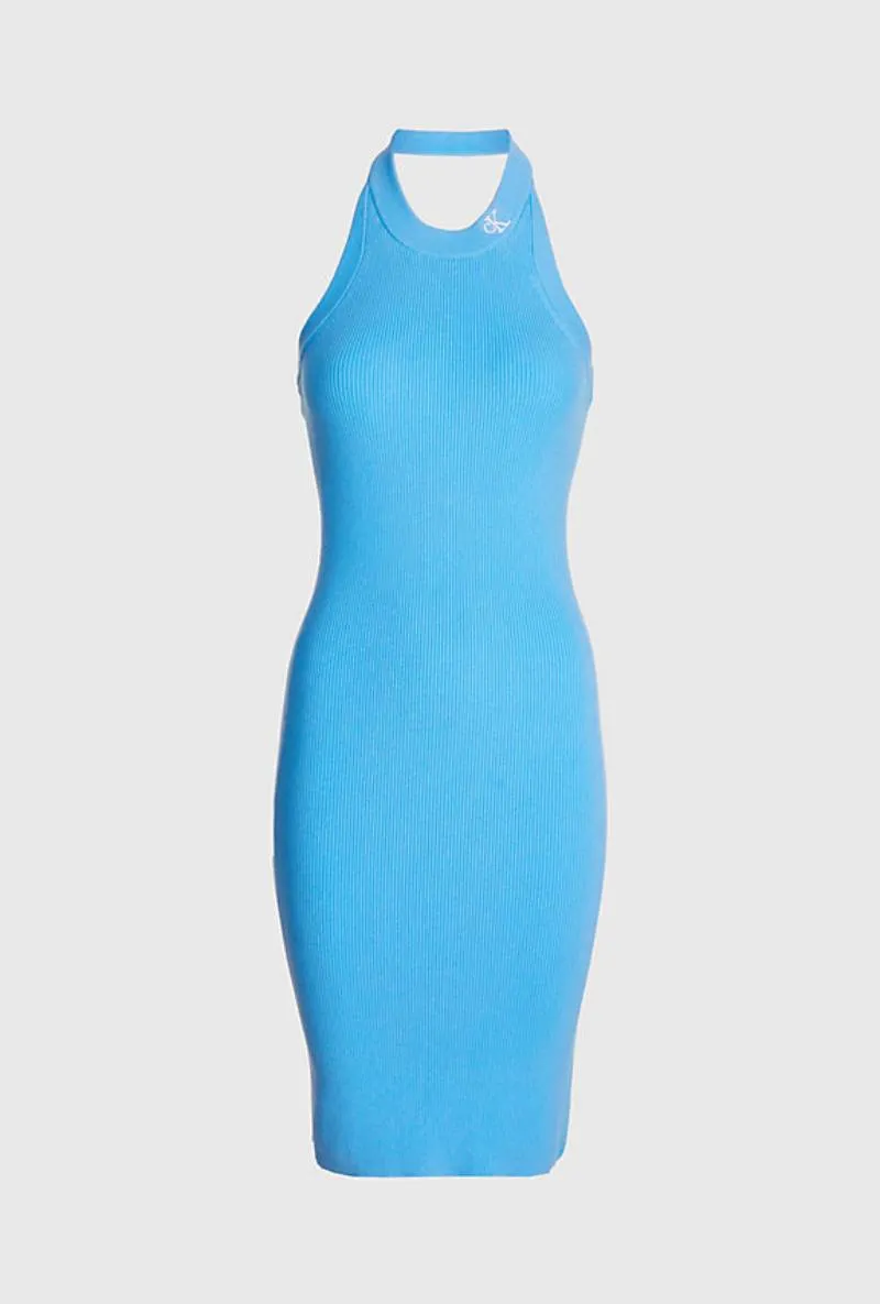 CALVIN KLEIN HALTER NECK DRESS