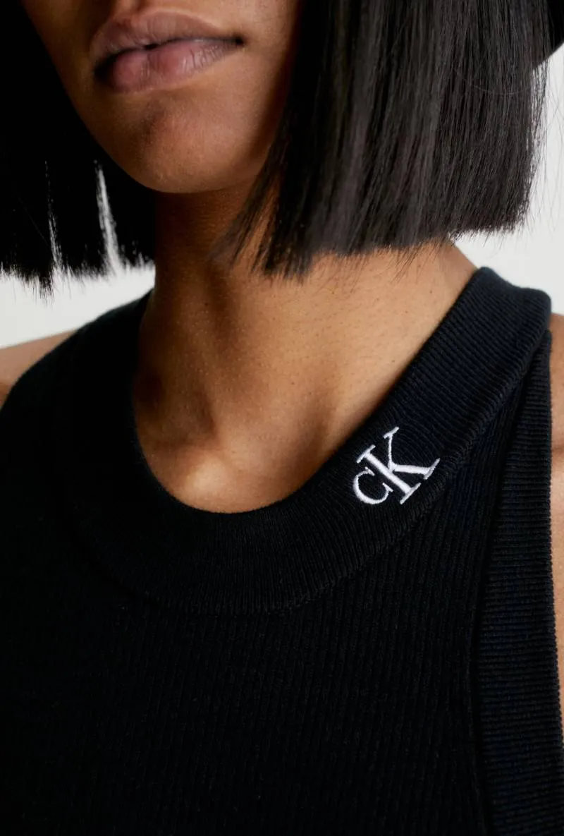 CALVIN KLEIN HALTER NECK DRESS