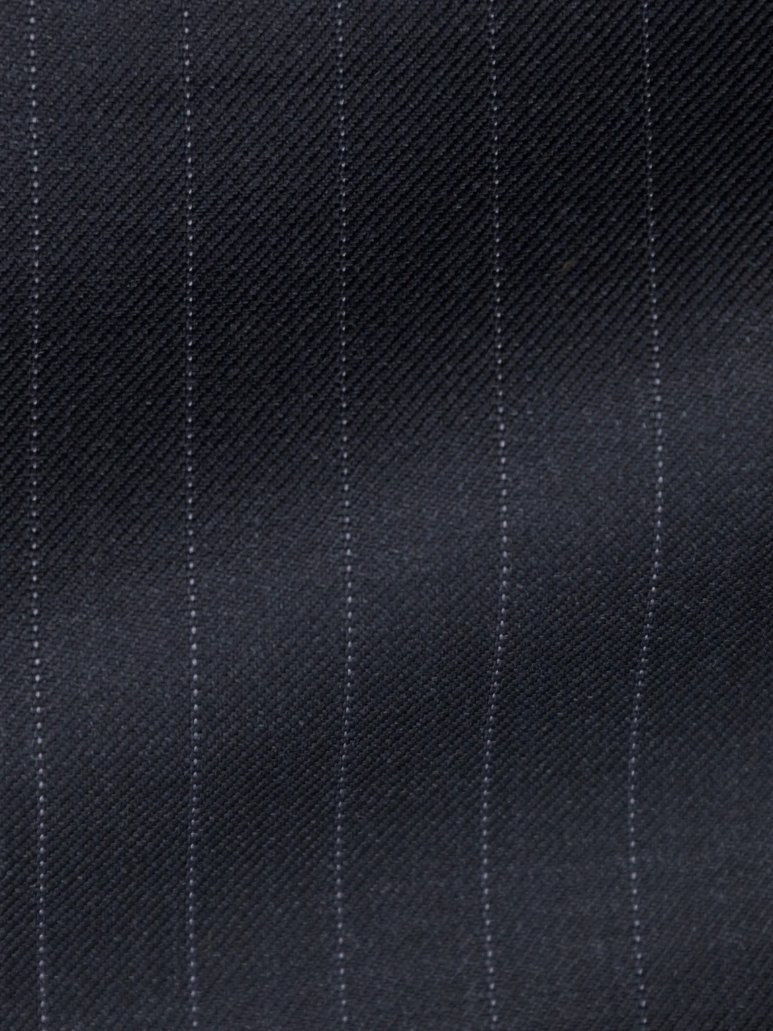 Canali Charcoal Extrafine Wool Pinstripe Trousers