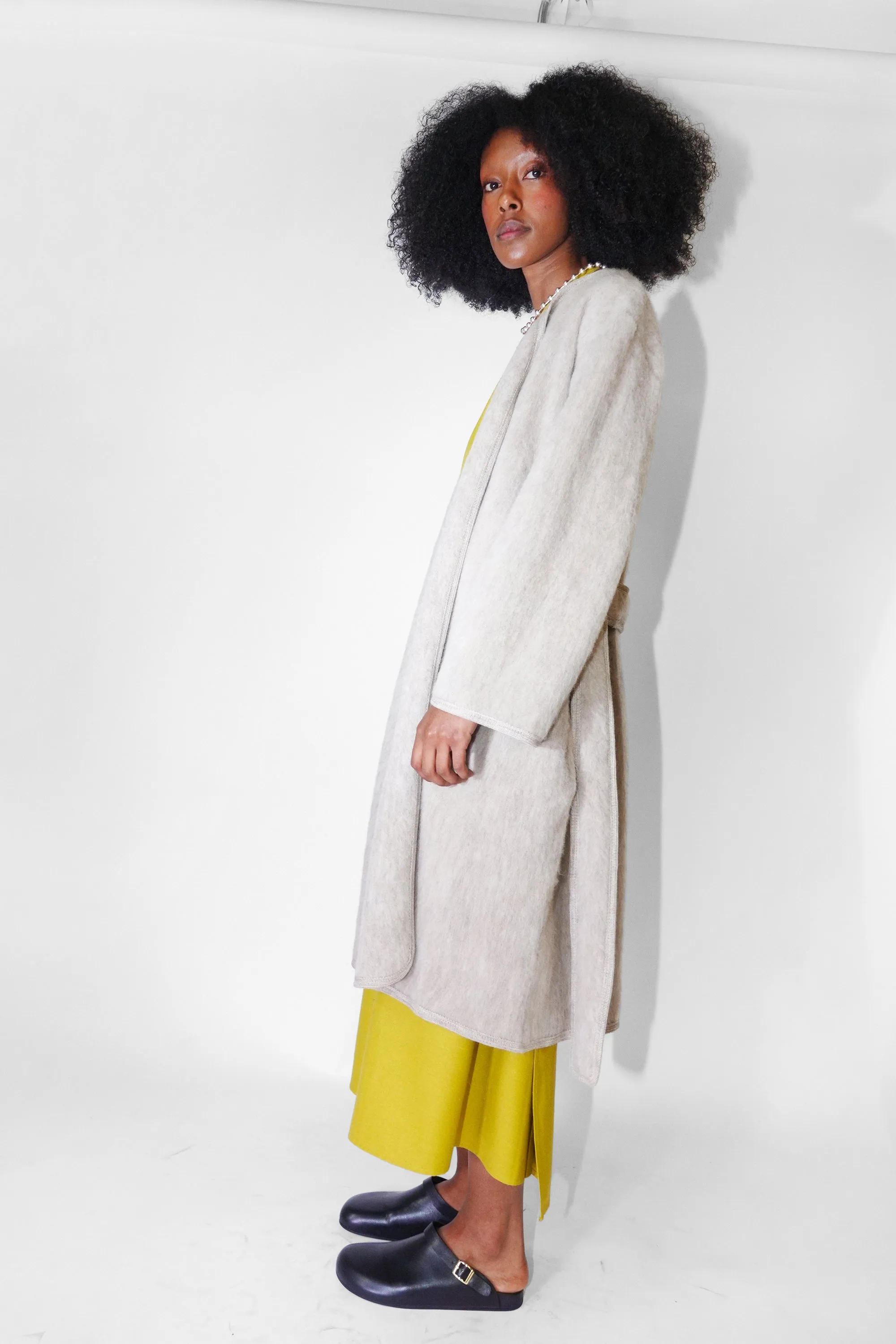 Capas Coat in Sahara Brushed Wool