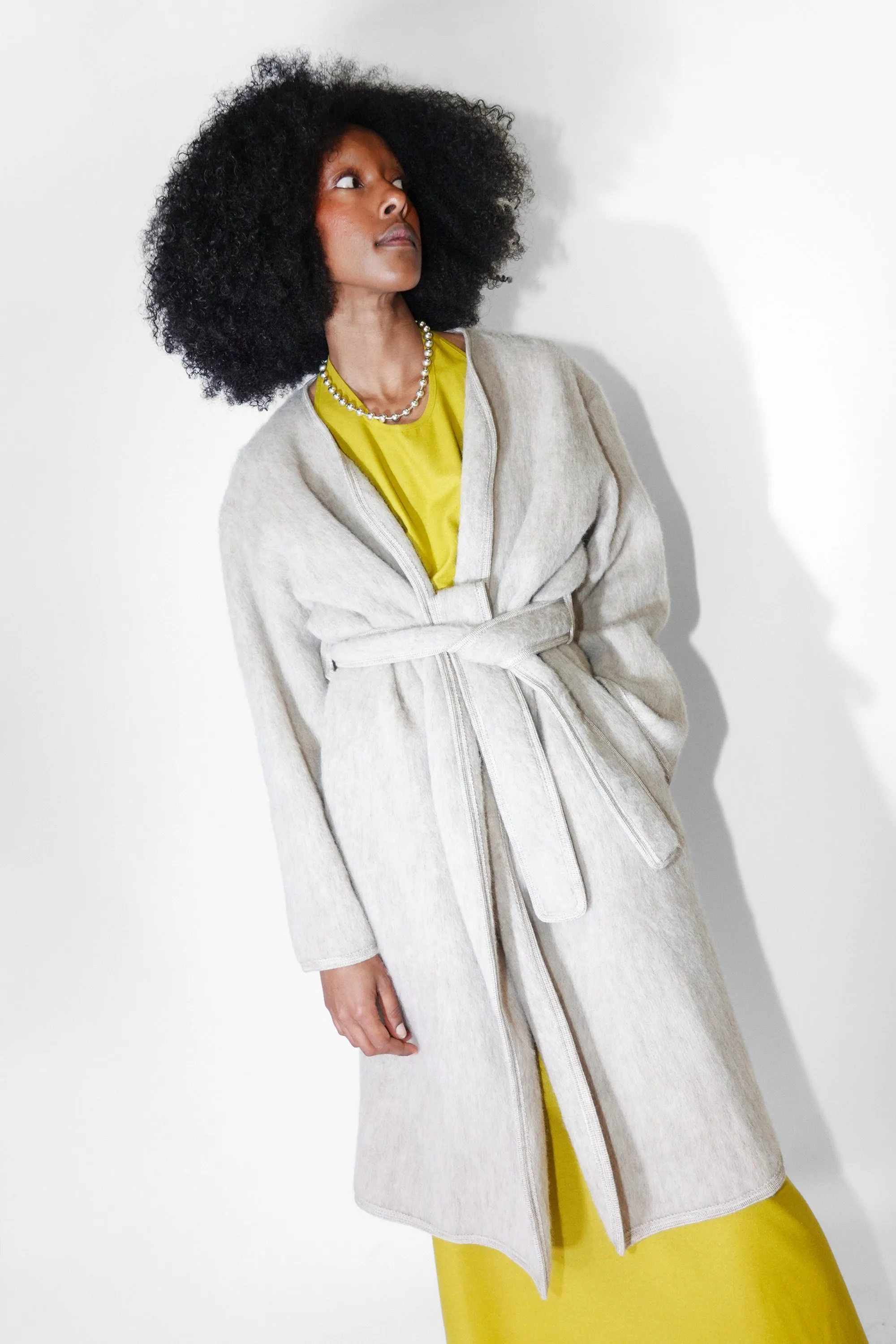 Capas Coat in Sahara Brushed Wool