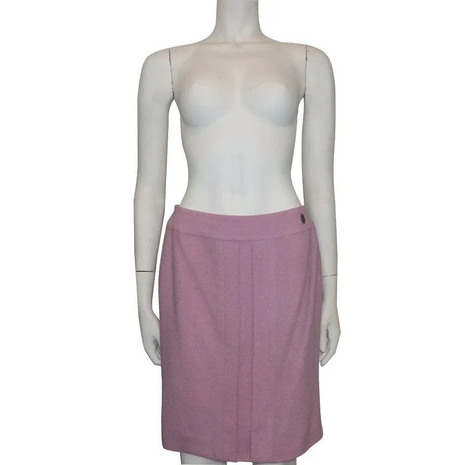 CHANEL Lavender Wool Jacket & Skirt Set Circa 1990s | Size 42