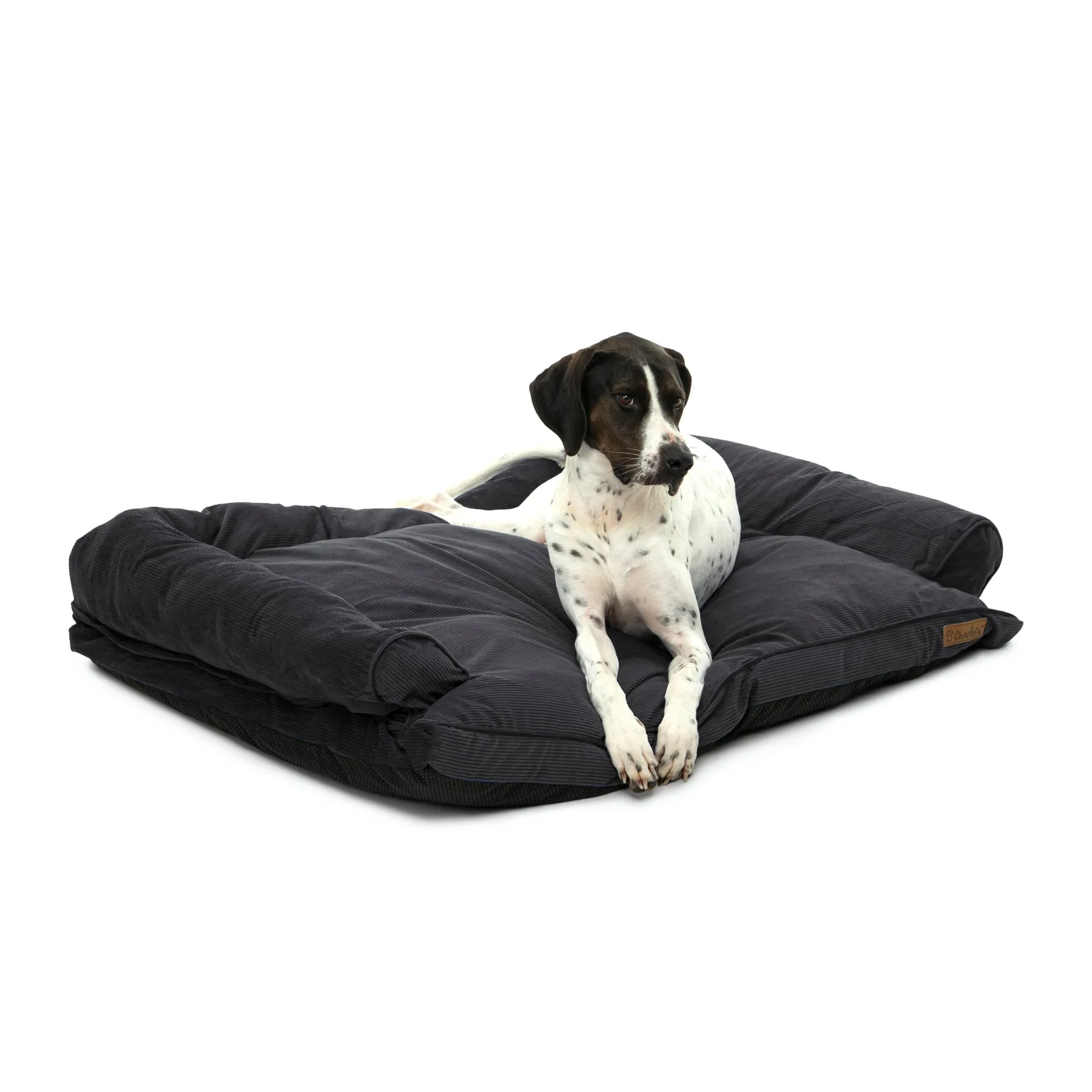 Charlie's Corduroy Dog Sofa Bed Charcoal Medium