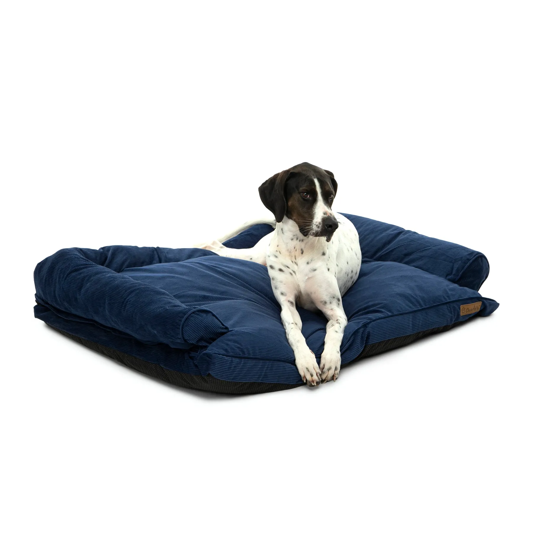 Charlie's Corduroy Dog Sofa Bed Navy Medium
