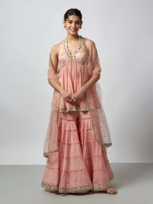 Charvi pink sharara set