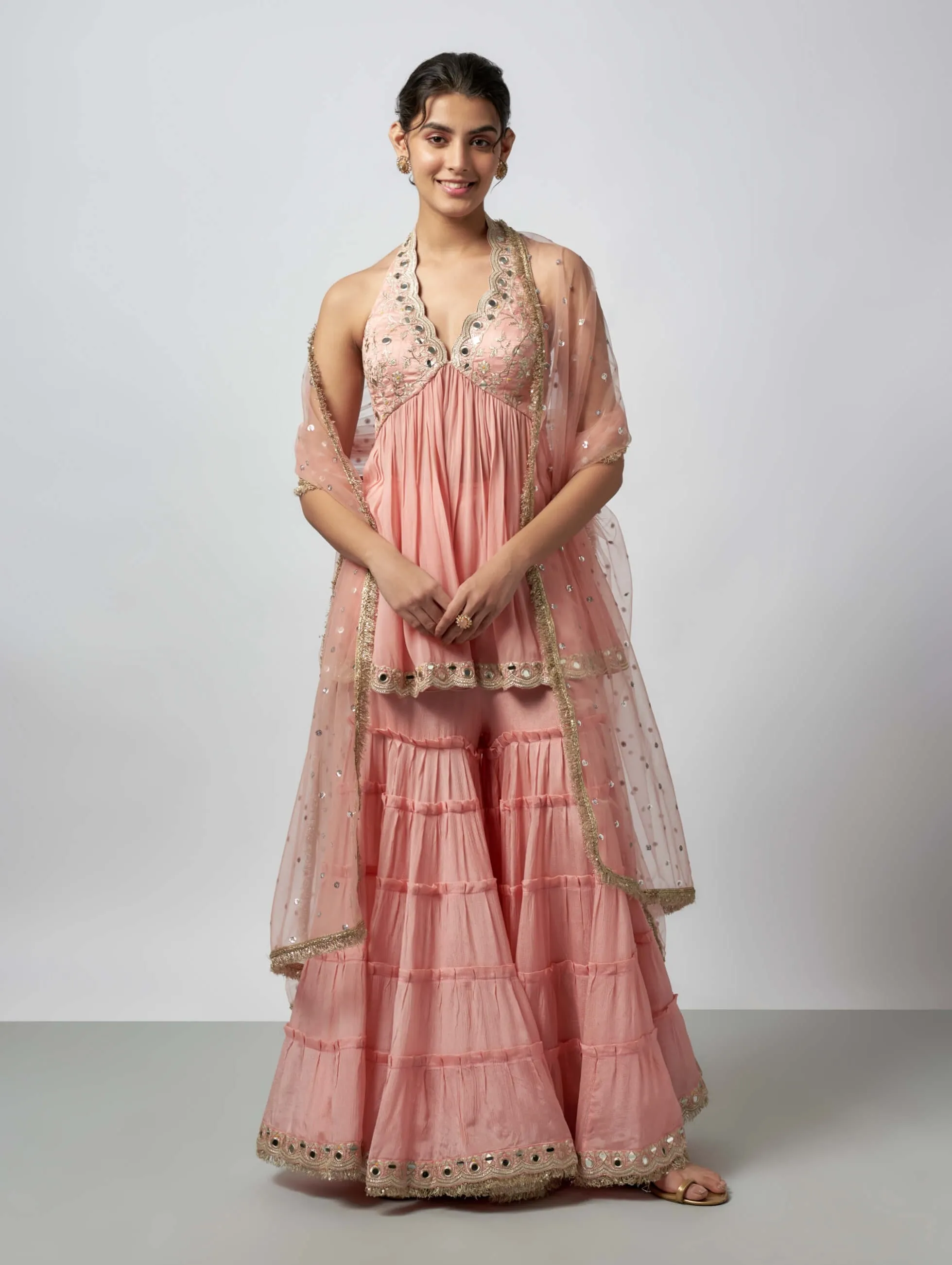 Charvi pink sharara set
