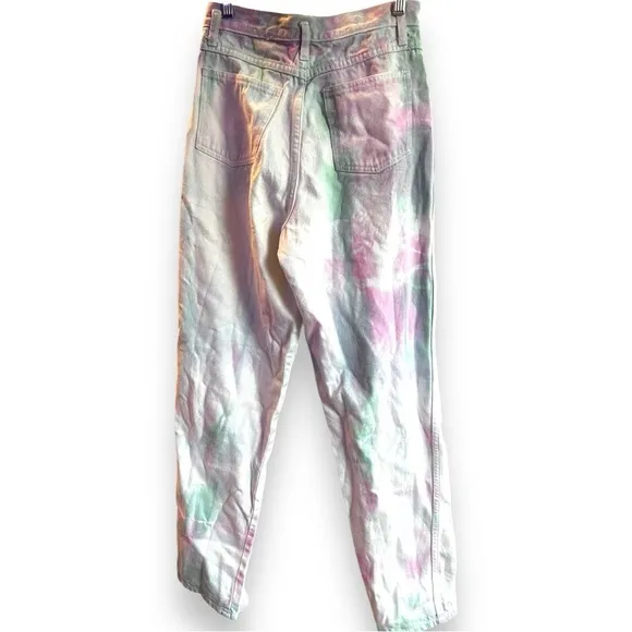 Chazzz by Charles tie dye retro denim skinny jeans 26 in high rise high waist