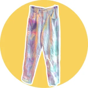 Chazzz by Charles tie dye retro denim skinny jeans 26 in high rise high waist