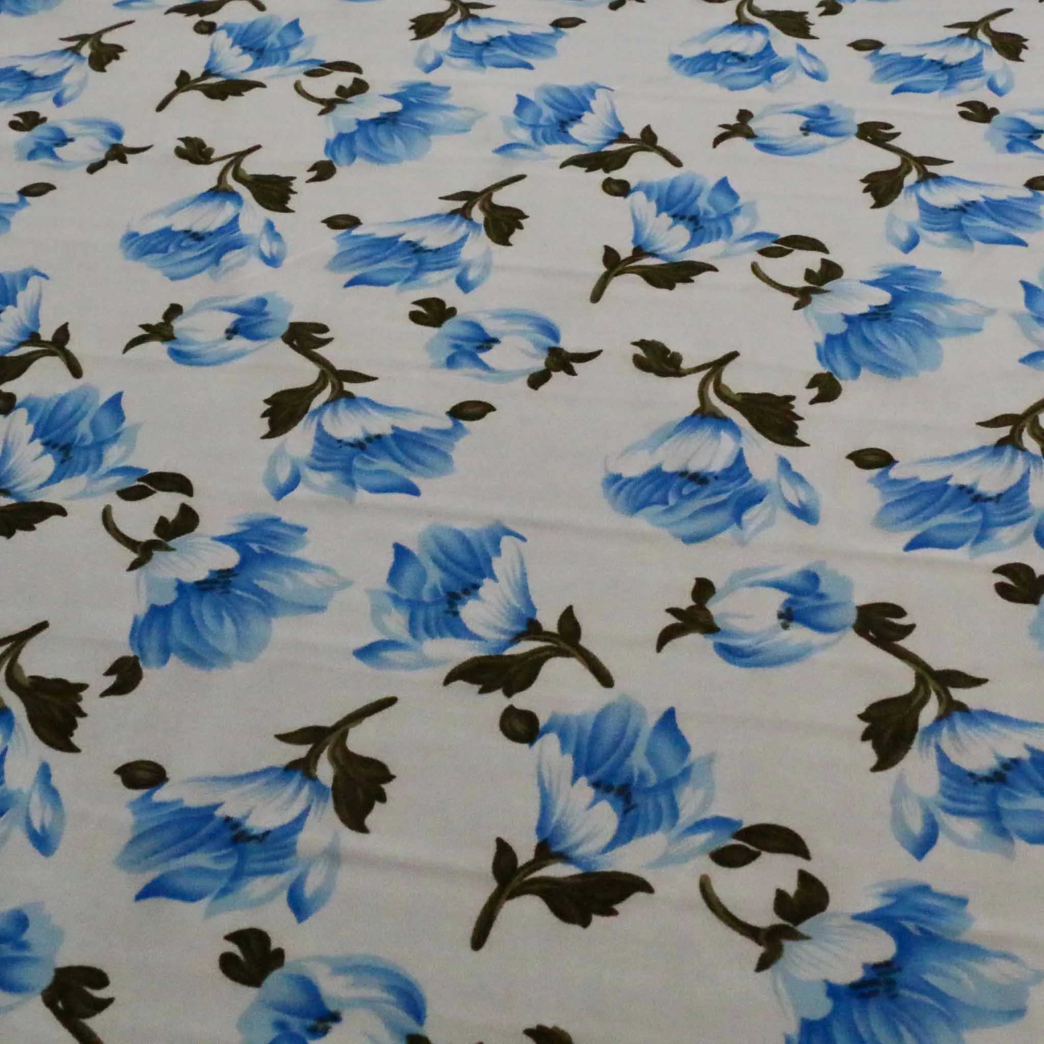 Chiffon Fabric - Black and off-white