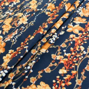 Chiffon Fabric - Navy blue