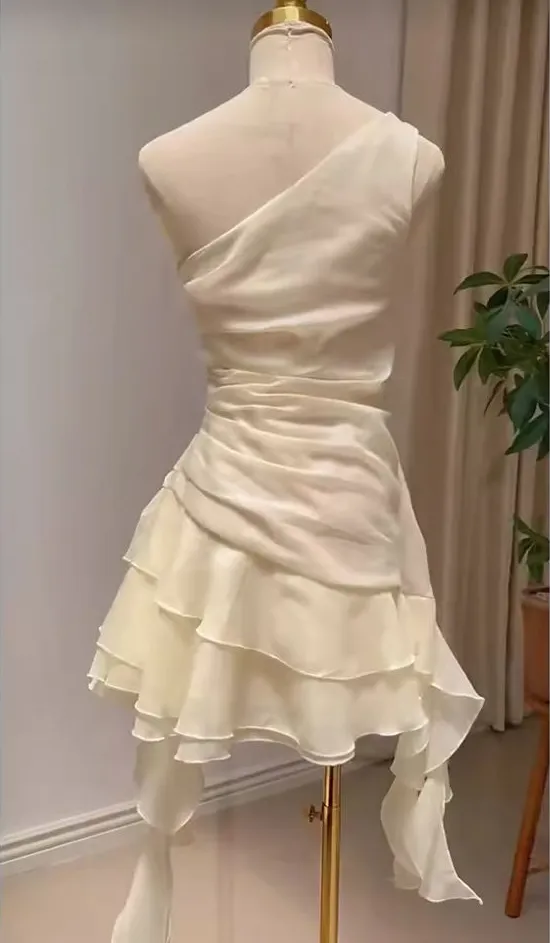Chiffon Short elegant party gowns, short evening dress    fg7374