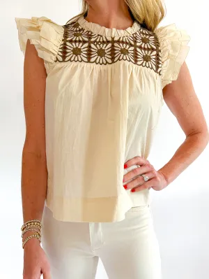 Cloud Embroidered Sonora Top